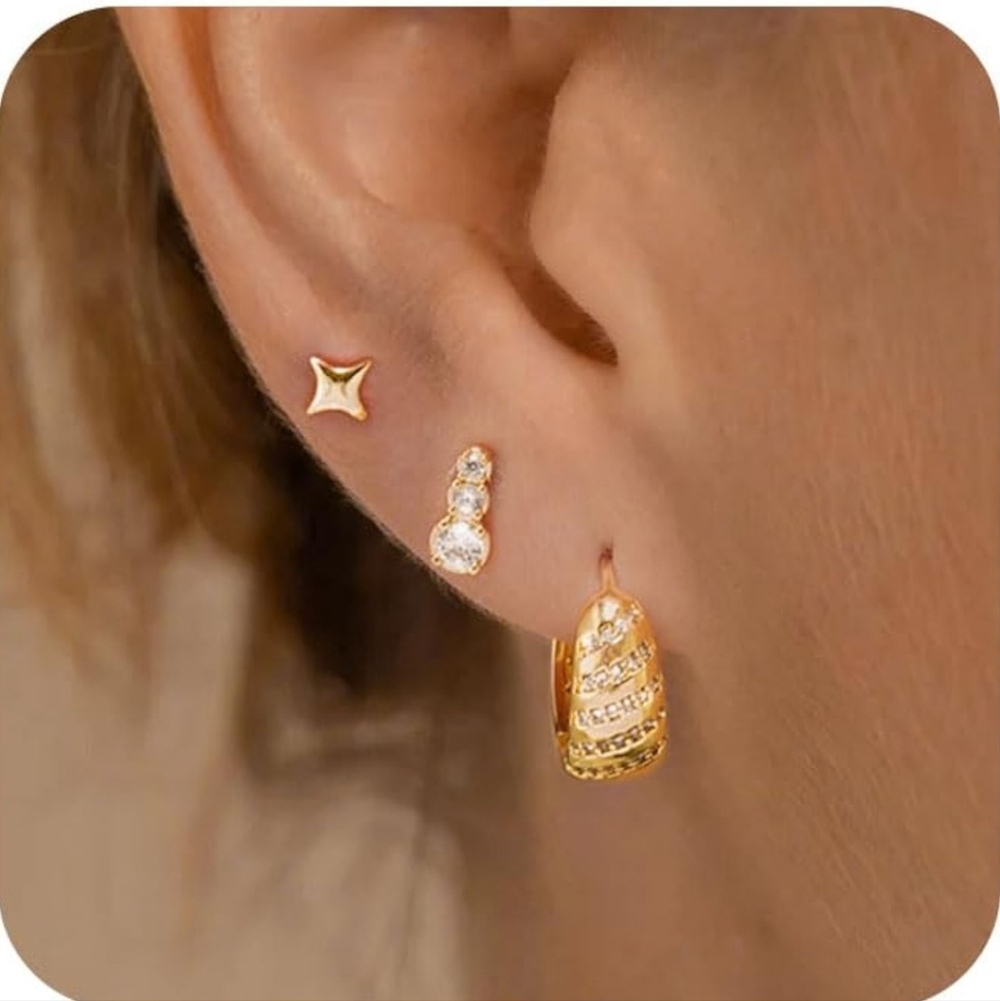 Elegant Gold Hoop Earrings
